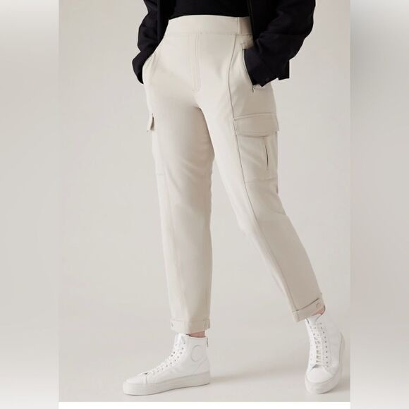 NWT Athleta Endless Cargo Pant 14/Tall. Abalone Grey